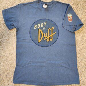 The Simpsons - Body By Duff - T shirt - Size Medium - Official Universal Studios